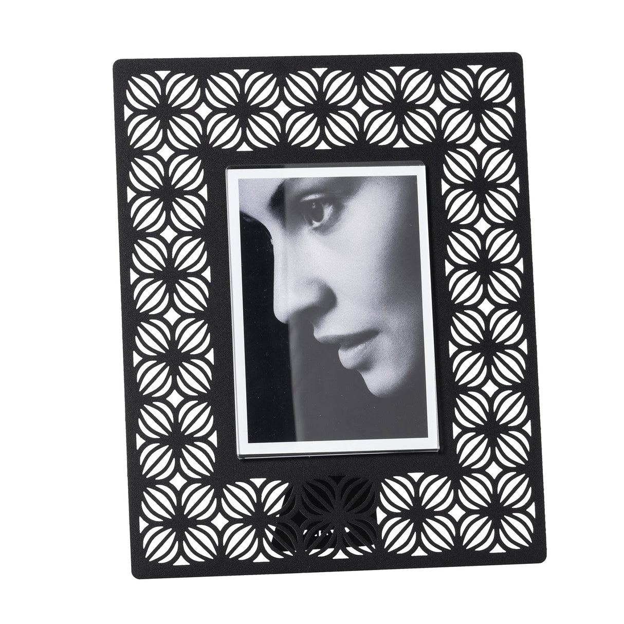 ARTI & MESTIERI Portafoto di Design Ikat Grande Nero