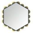 ARTI & MESTIERI Specchio Decorativo Merletto Giada Oro Laccato