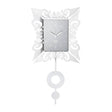 ARTI & MESTIERI Orologio a Pendolo da Parete Vanity Bianco Marmo
