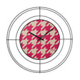 ARTI & MESTIERI Orologio da Parete di Design Nudo Piccolo Pied De Poule Magenta Nero Pied De Poule Magenta