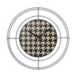 ARTI & MESTIERI Orologio da Parete di Design Nudo Piccolo Pied De Poule Nero Nero Pied De Poule Nero