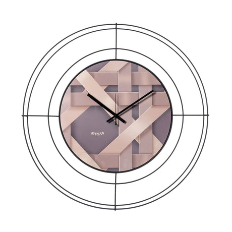 ARTI & MESTIERI Orologio da Parete di Design Nudo Piccolo Intreccio Nero Intreccio