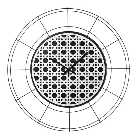 ARTI & MESTIERI Orologio da Parete di Design Nudo Grande Vienna Nero Bianco