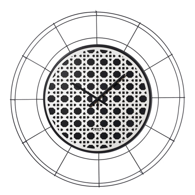 ARTI & MESTIERI Orologio da Parete di Design Nudo Grande Vienna Nero Bianco