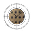 ARTI & MESTIERI Orologio da Parete di Design Nudo Piccolo Vienna Nero Oro Laccato