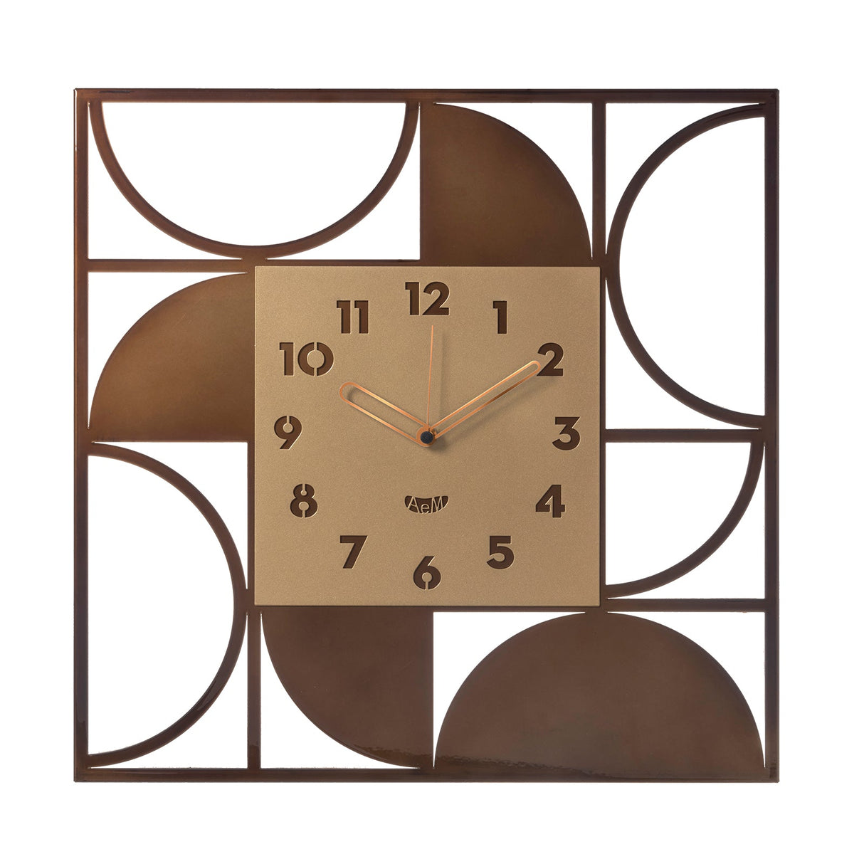 ARTI & MESTIERI Orologio da Parete di Design Glam Caramello Industrial Oro Laccato