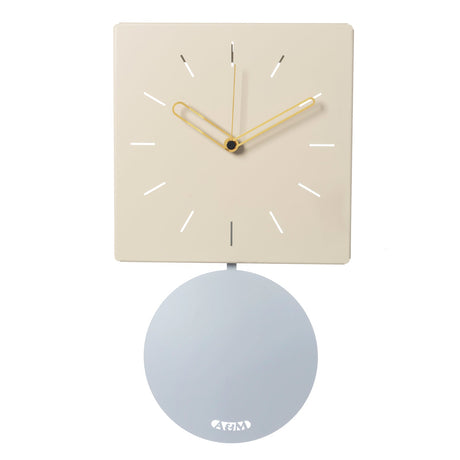 ARTI & MESTIERI Orologio da Parete di Design Grace Pendolo Crema