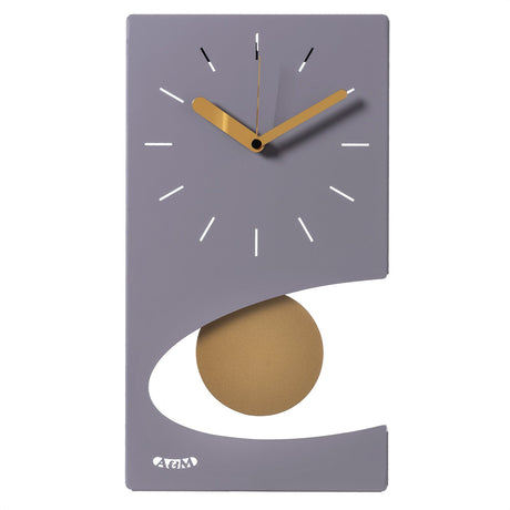 ARTI & MESTIERI Orologio da Parete di Design Moderno Eclipse Pendolo Glicine