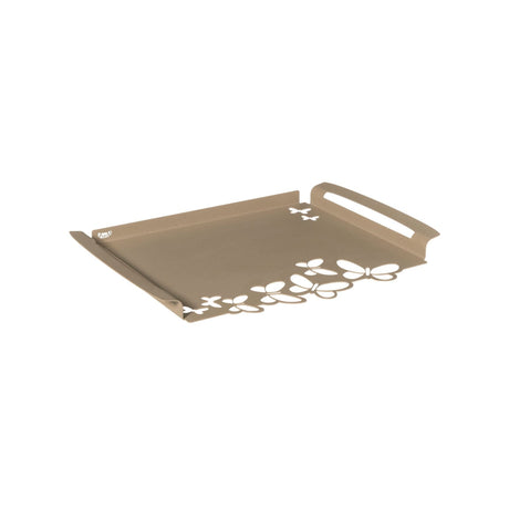 ARTI & MESTIERI Vassoio Moderno Butterfly Piccolo Beige