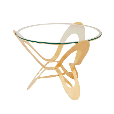 ARTI & MESTIERI Tavolino Moderno di Design Ninfa Oro