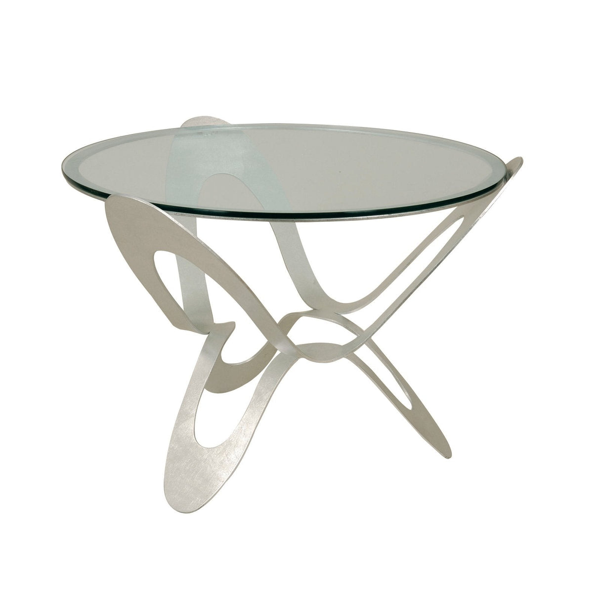 ARTI & MESTIERI Tavolino Moderno di Design Ninfa Argento