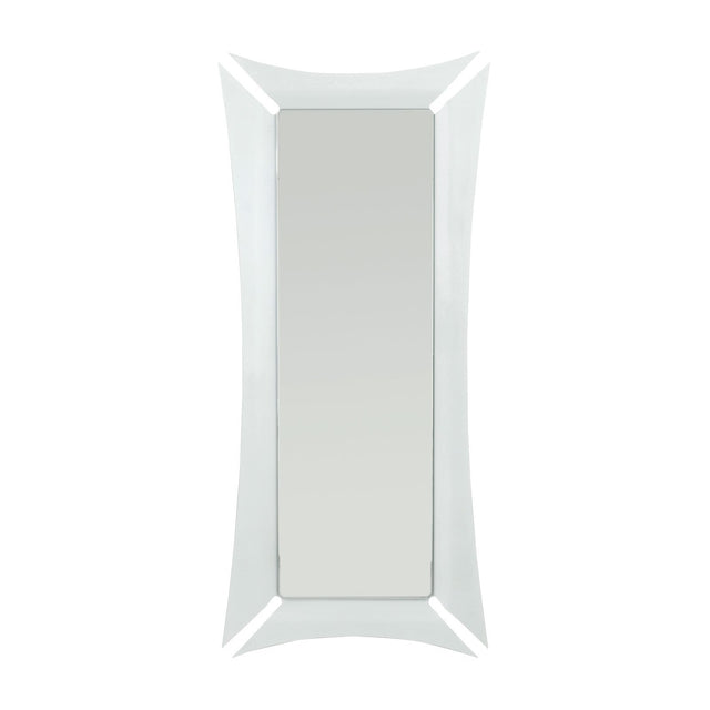 ARTI & MESTIERI Specchio Lungo da Terra Morgana Bianco