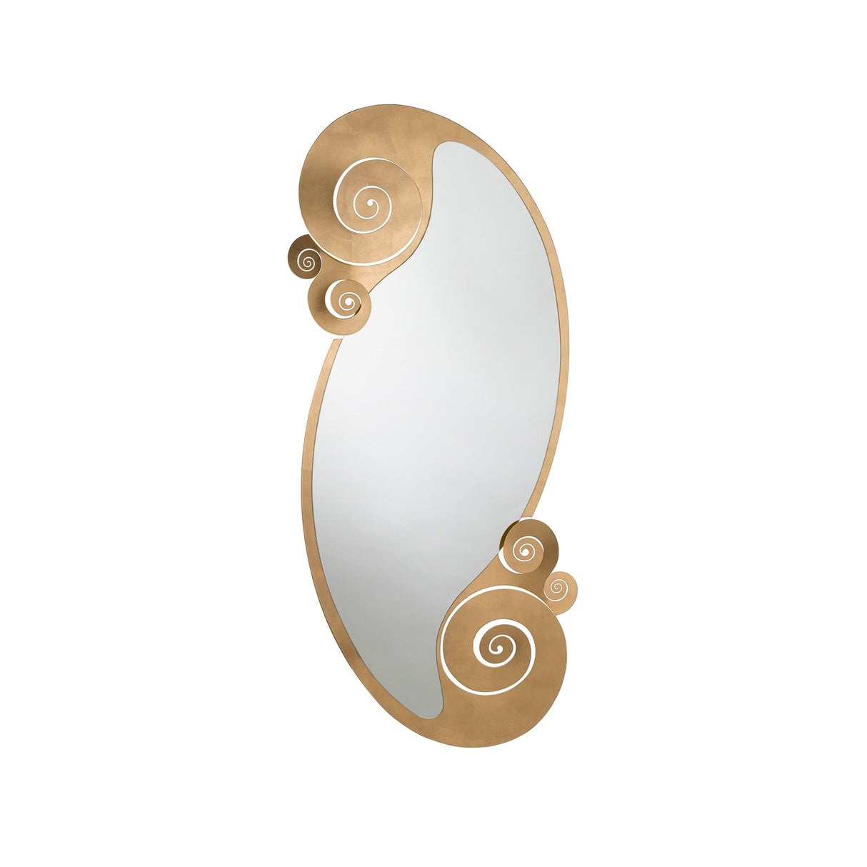 ARTI & MESTIERI Specchio Lungo da Parete Circeo Oro