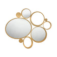 ARTI & MESTIERI Specchio Particolare da Parete Bubbles Oro Trasparente