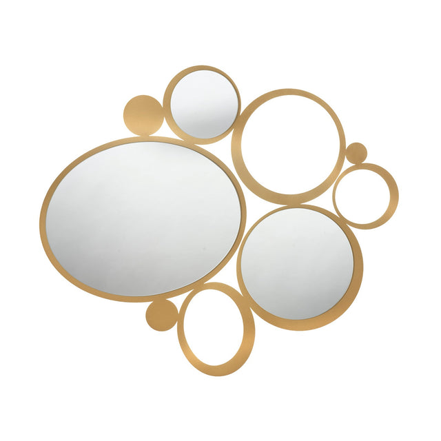 ARTI & MESTIERI Specchio Particolare da Parete Bubbles Oro Trasparente
