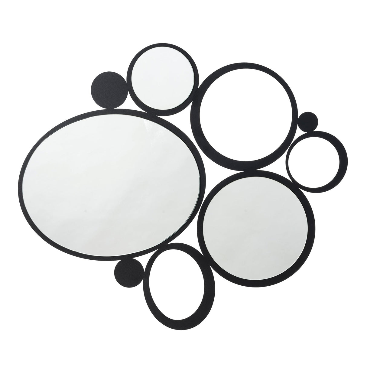 ARTI & MESTIERI Specchio Particolare da Parete Bubbles Nero