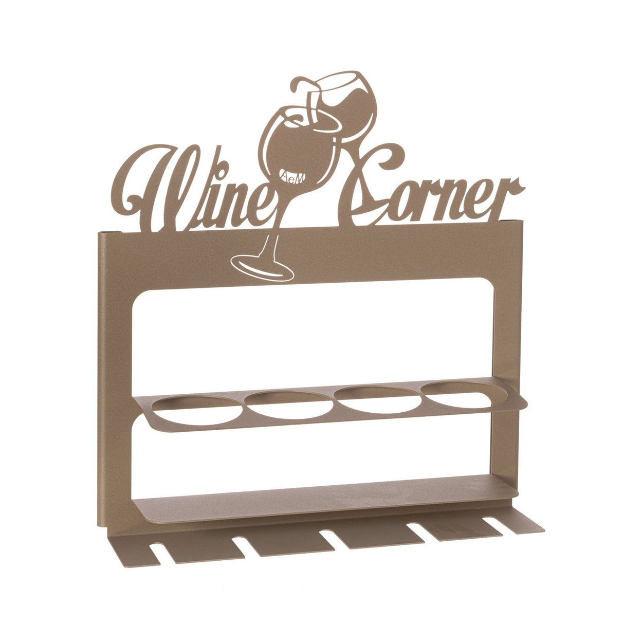 ARTI & MESTIERI Porta Bottiglie da Parete Moderno Wine Corner Beige