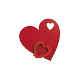 ARTI & MESTIERI Porta Umidificatore di Design Cuori Rosso