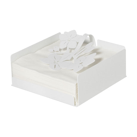 ARTI & MESTIERI Portatovaglioli Fior di Loto Bianco Marmo