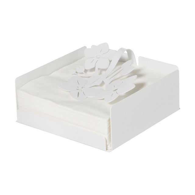 ARTI & MESTIERI Portatovaglioli Fior di Loto Bianco Marmo
