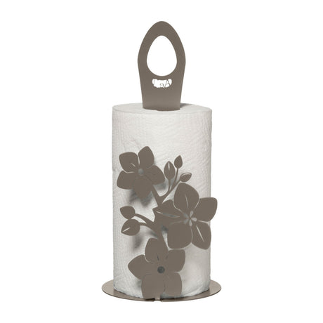 ARTI & MESTIERI Porta Rotolo da Cucina Fior di Loto Fango