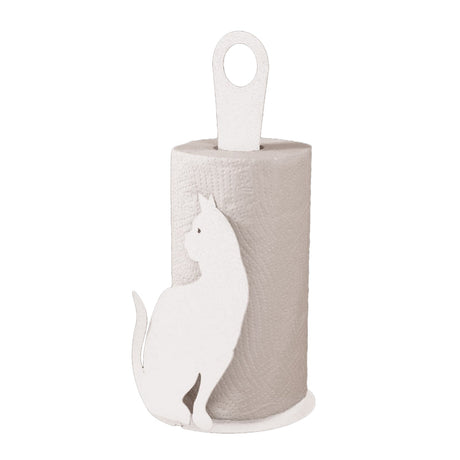 ARTI & MESTIERI Porta Rotoli da Cucina Gatto Bianco