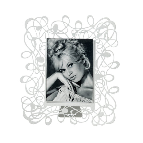 ARTI & MESTIERI Portafoto di Design Scarabocchio Piccolo Bianco Marmo