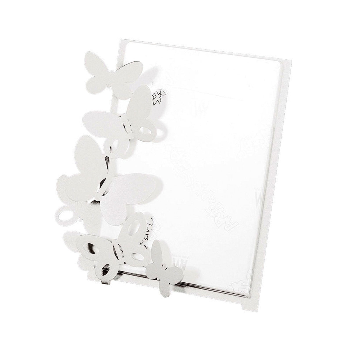 ARTI & MESTIERI Portafoto di Design "Butterfly" Grande Bianco