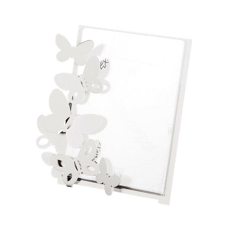 ARTI & MESTIERI Portafoto di Design "Butterfly" Grande Bianco