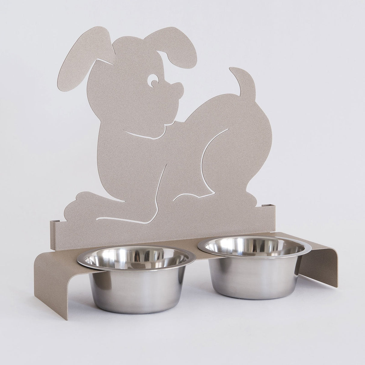 ARTI & MESTIERI Porta Ciotole Per Cani Beige