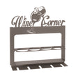 ARTI & MESTIERI Porta Bottiglie da Parete Moderno Wine Corner Fango
