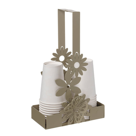 ARTI & MESTIERI Porta Bicchieri Margherite Miele