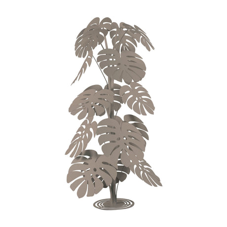 ARTI & MESTIERI Pianta Decorativa Moderna Monstera Grande Beige