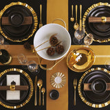 SAMBONET Tableware Cutlery Set 36 Pieces Gold PVD Stainless Steel Buttons