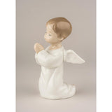 Lladró Figurina Angioletto Che Prega 13x8cm Porcellana