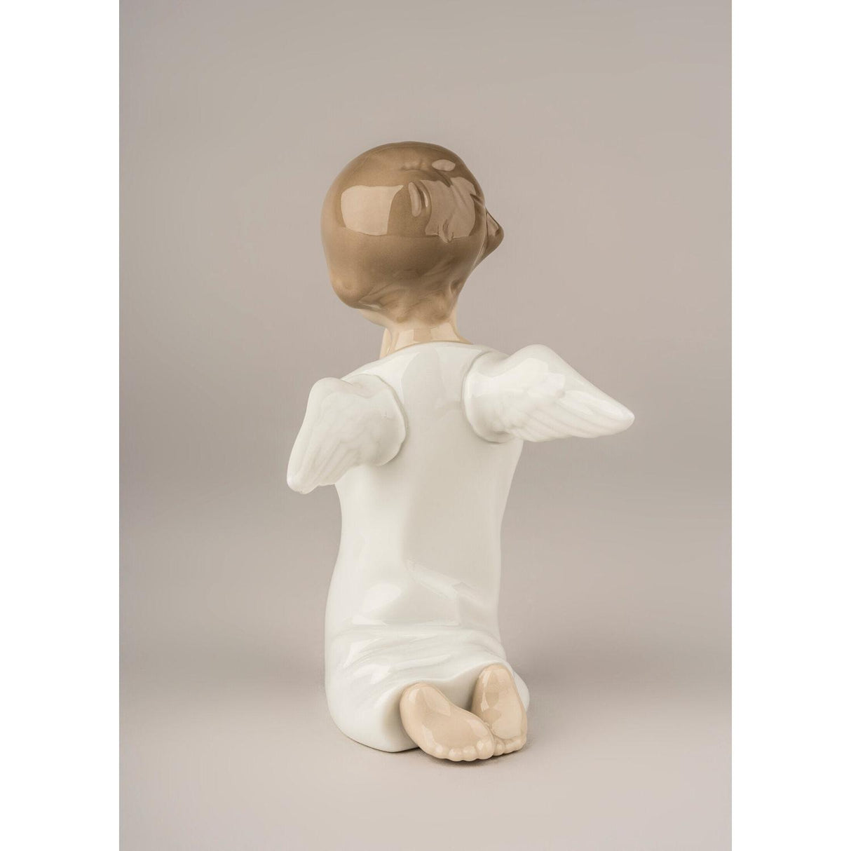 Lladró Figurina Angioletto Che Prega 13x8cm Porcellana