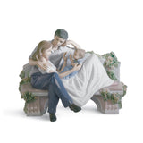 LLADRO' Figurina Coppia Insieme e Felici 19x23cm Porcellana