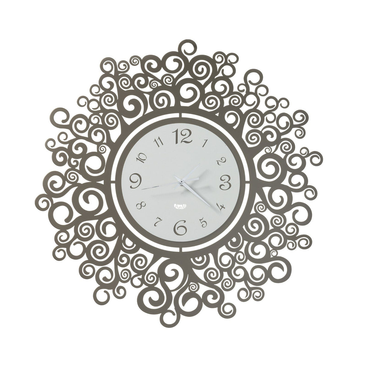 ARTI & MESTIERI Orologio da Parete Design Fonte Della Vita Bronzo E Bianco Marmo
