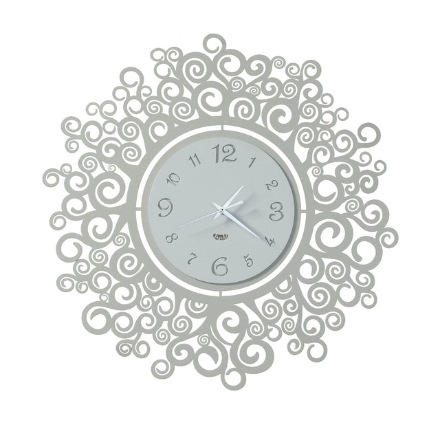 ARTI & MESTIERI Orologio da Parete Design Fonte Della Vita Avorio E Bianco Marmo