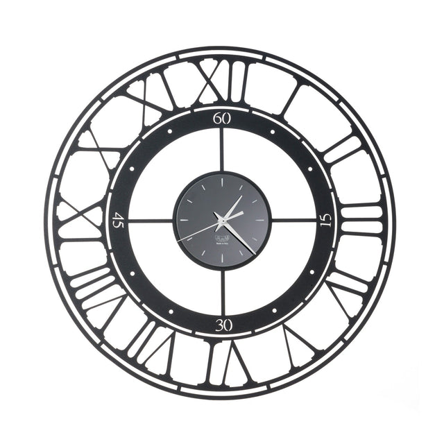 ARTI & MESTIERI Orologio di Design da Parete Koros 50 Nero