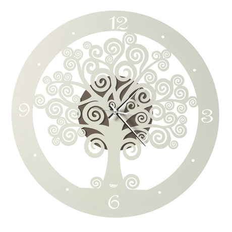 ARTI & MESTIERI Orologio da Parete Particolare Albero Della Vita Grande Bronzo E Avorio