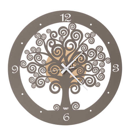 ARTI & MESTIERI Orologio da Parete Particolare Albero Della Vita Grande Oro E Fango