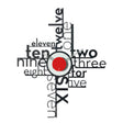 ARTI & MESTIERI Orologio da Parete Particolare Lettering Nero E Bianco Marmo