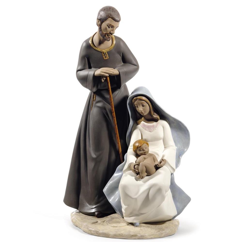 NAO Figura Statua Statuina Natività Sacra Famiglia 37cm Porcellana Natale 02012007