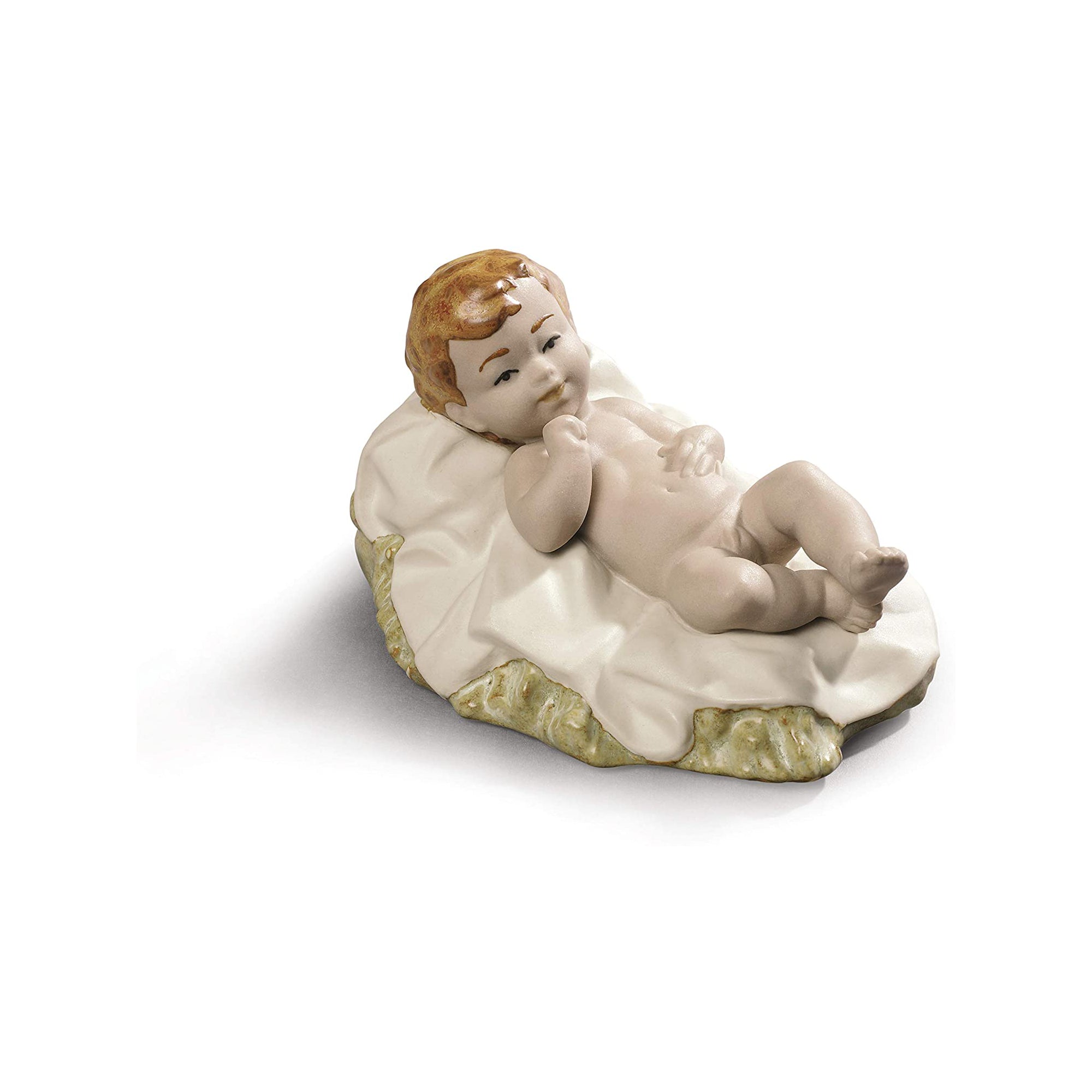 NAO Figura Statuina Natività Gesù Bambino 6x10cm Porcellana Natale 02012020