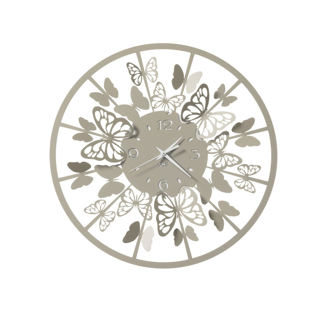 ARTI & MESTIERI Orologio da Parete di Design Sfarfallio Piccolo Sabbia