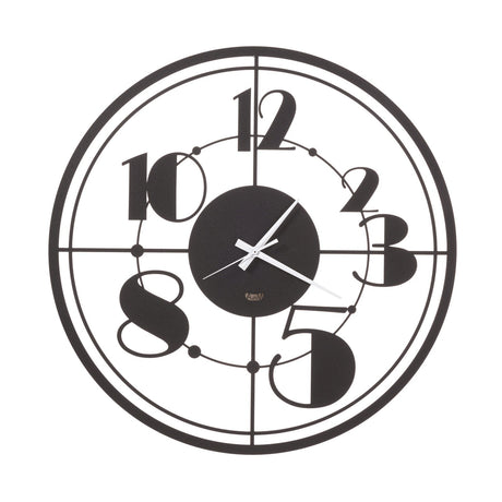 ARTI & MESTIERI Orologio da Parete Teo Nero