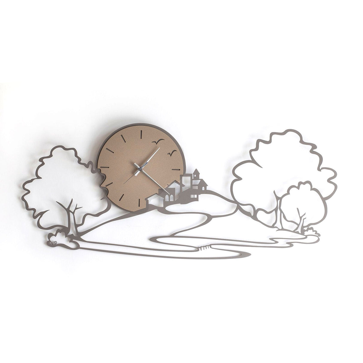 ARTI & MESTIERI Orologio da Parete Particolare Paesaggio Fango