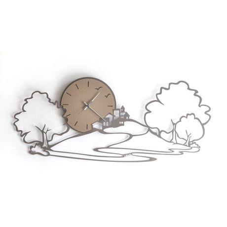 ARTI & MESTIERI Orologio da Parete Particolare Paesaggio Fango