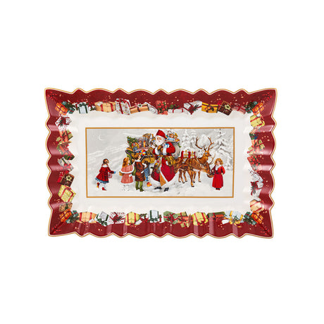 VILLEROY & BOCH Toy's Fantasy Piatto Torta 35cm Babbo Natale Tavola Natalizia